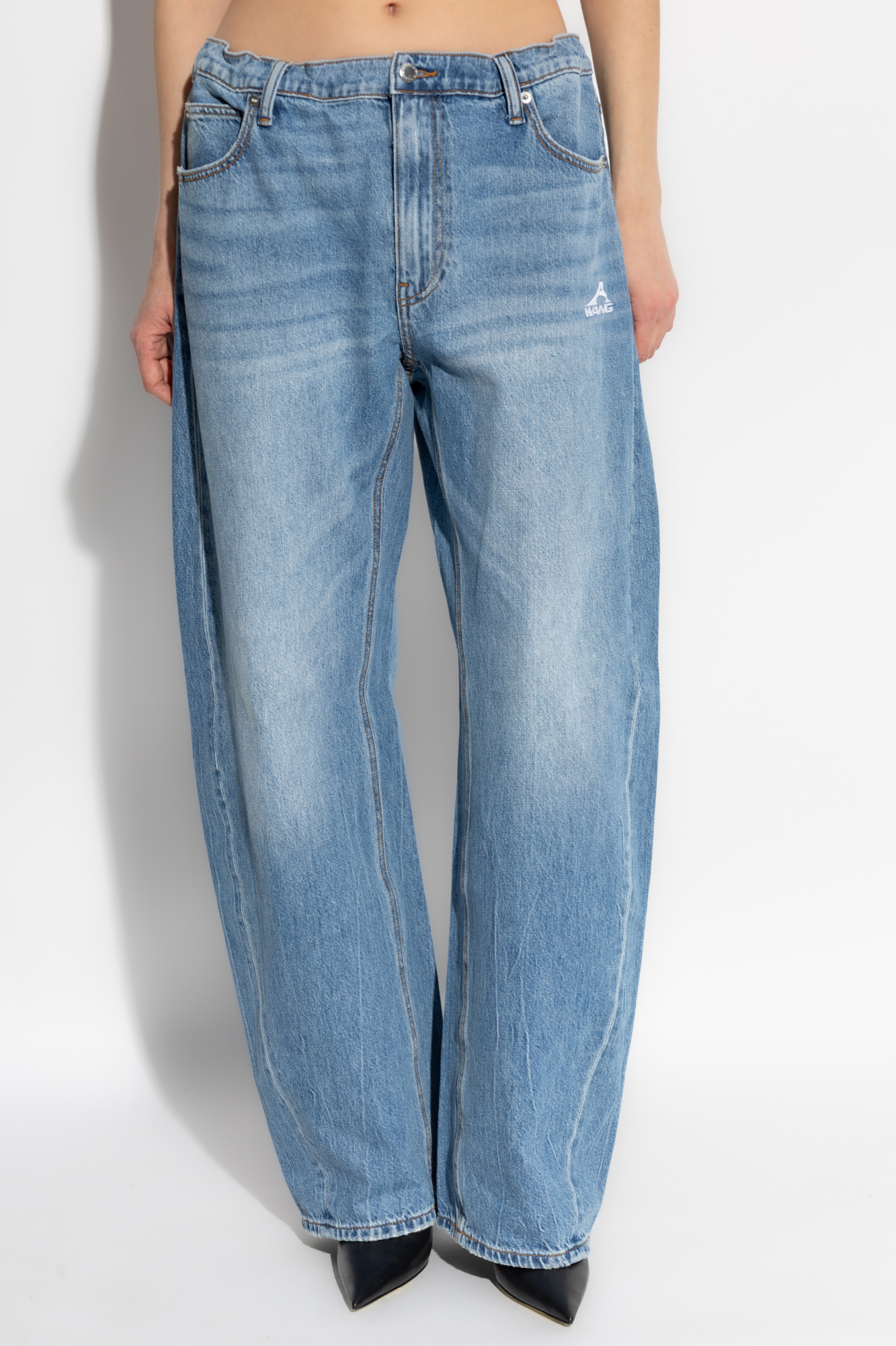 b*b様 メルヴィンス double knee jeans 34 mlvince Double Knee Pant 13.5oz Smithfield Denim Chalk Washed